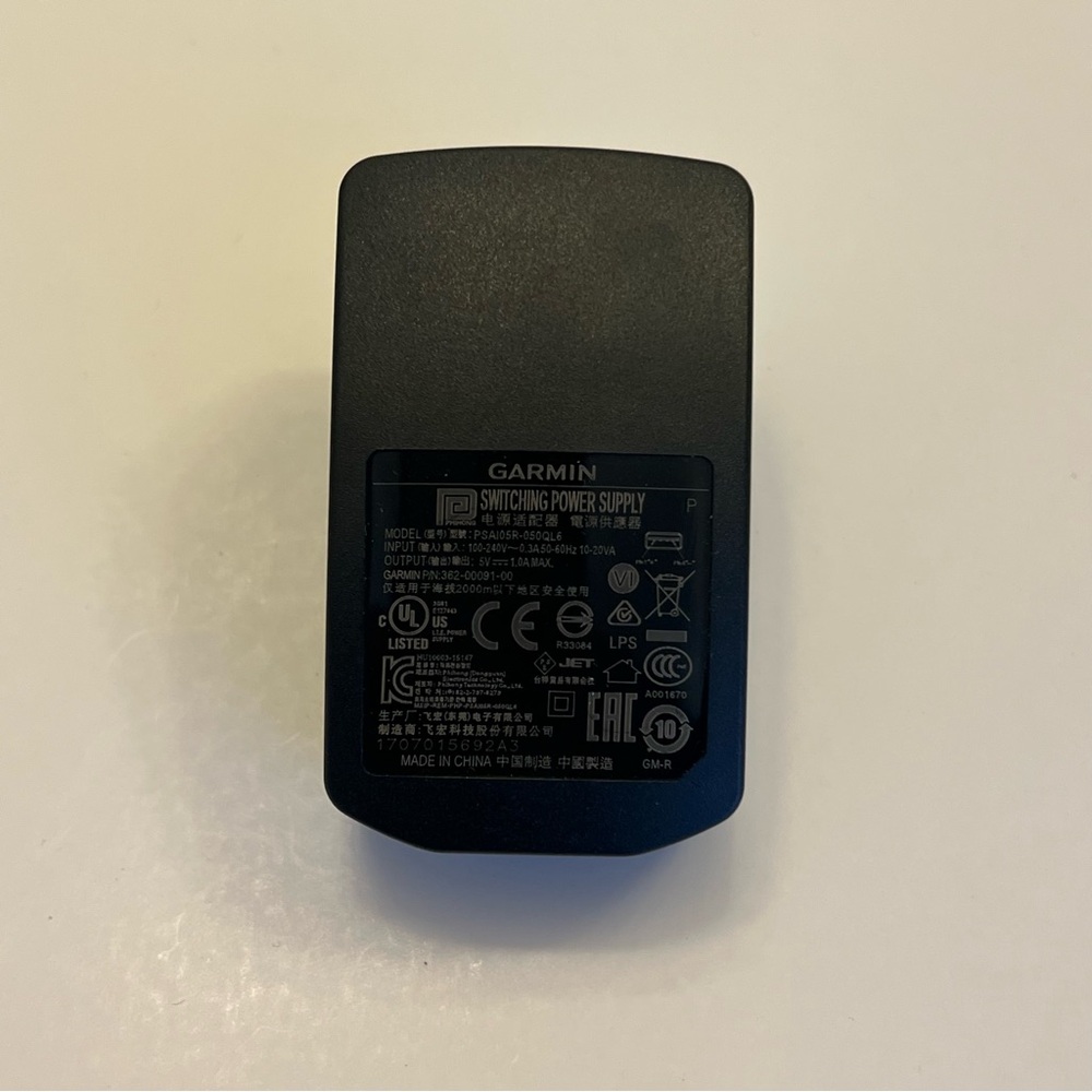 Genuine Garmin USB Charger Cube/ Power Adapter